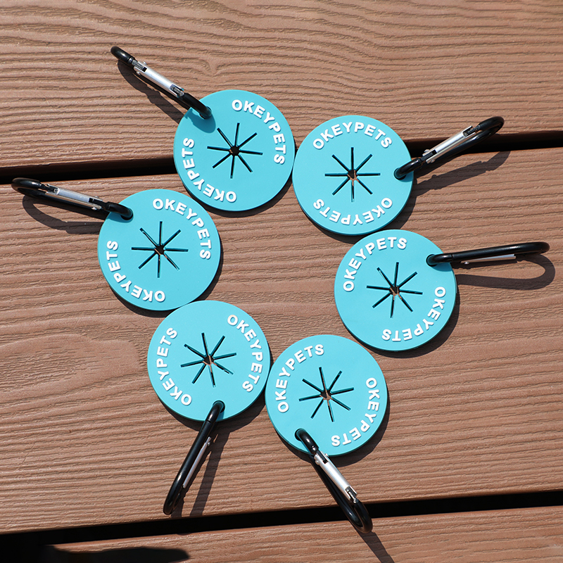 Distributeur de sacs à déjections canines en PVC avec clip et boucle à crochet. 13