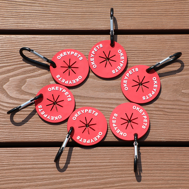 Distributeur de sacs à déjections canines en PVC avec clip et boucle à crochet. 10