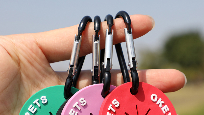 Distributeur de sacs à déjections canines en PVC avec clip et boucle à crochet. 8