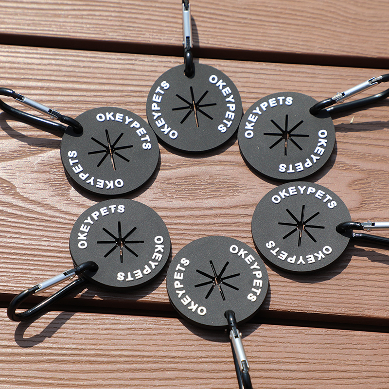 Distributeur de sacs à déjections canines en PVC avec clip et boucle à crochet. 14