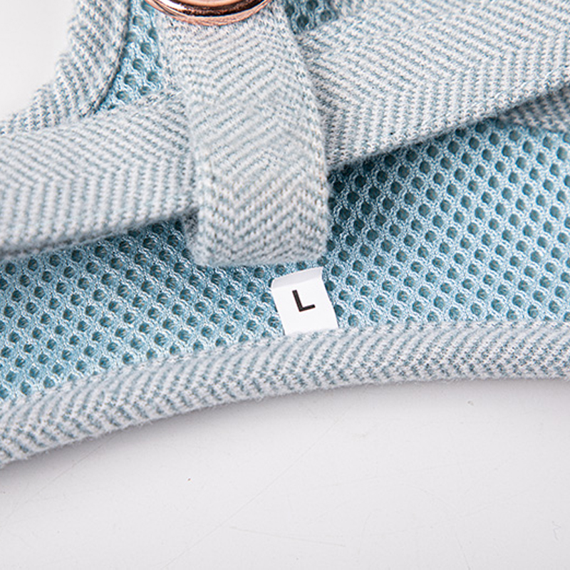 OKEYPETS Ensemble harnais pour chien en tweed et sergé personnalisé, accessoires pour animaux de compagnie 10