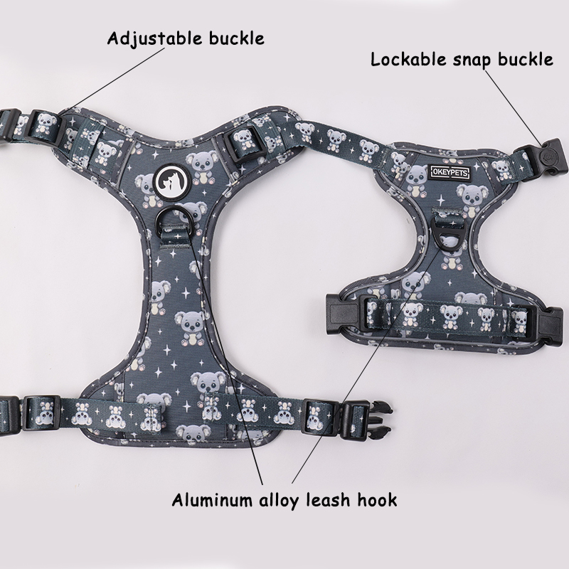 Harnais pour chien Oxford réglable et anti-traction, réfléchissant, facile à contrôler, fabriqué en Chine 7