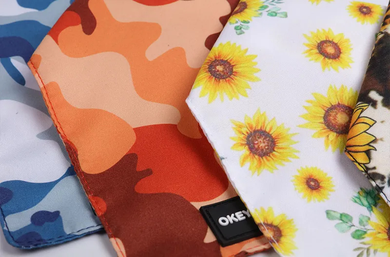 Écharpe personnalisée OKEYPETS pour chien, bandana à motif sublimé 8