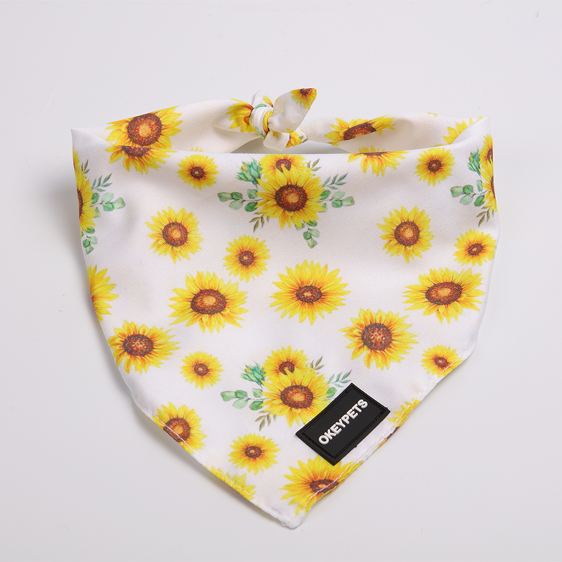 Écharpe personnalisée OKEYPETS pour chien, bandana à motif sublimé 12