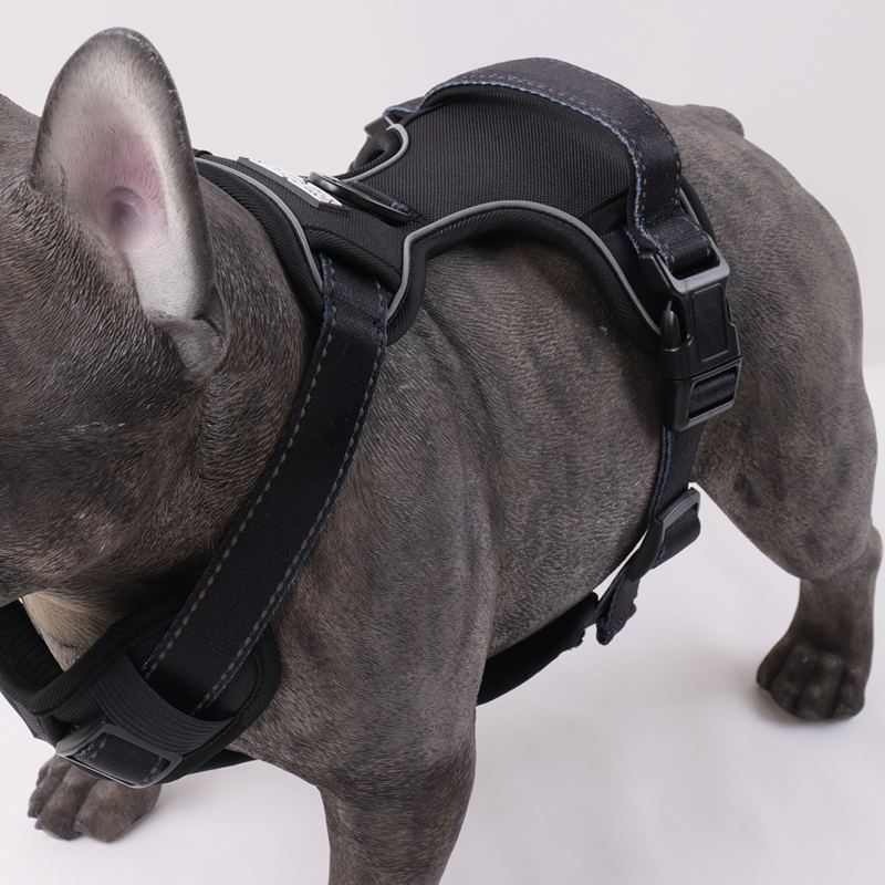 Harnais pour chien OKEYPETS Custom anti-traction Oxford, harnais réfléchissant d'extérieur avec boucle robuste 25