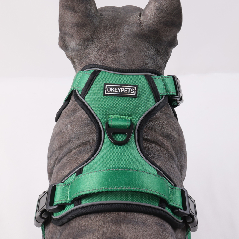 Harnais pour chien Oxford anti-traction personnalisé, gilet réfléchissant et ajustable, fabriqué en Chine 25