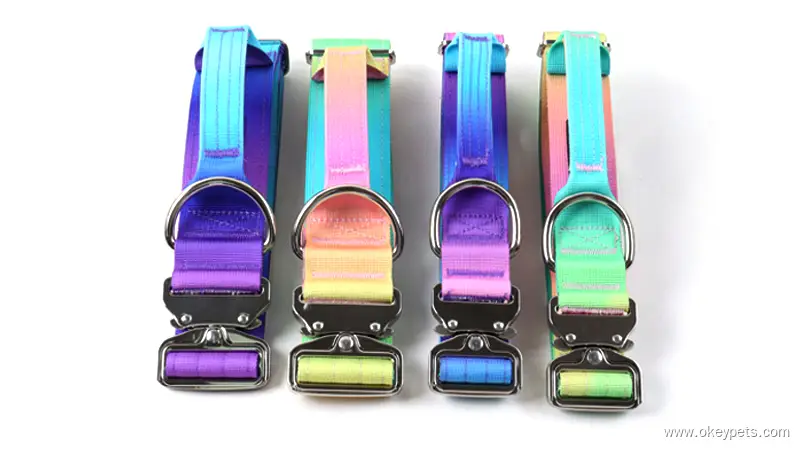 Collier de sécurité robuste pour chien OKEYPETS avec poignée de contrôle 1