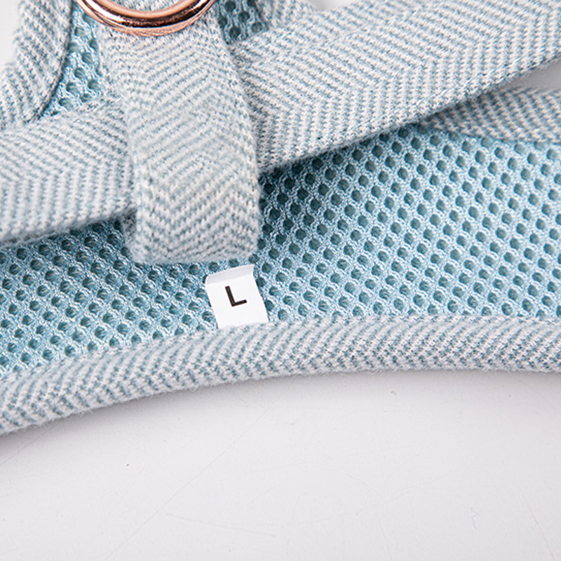 Ensemble harnais pour chien en tweed et sergé pour promenades en extérieur 11