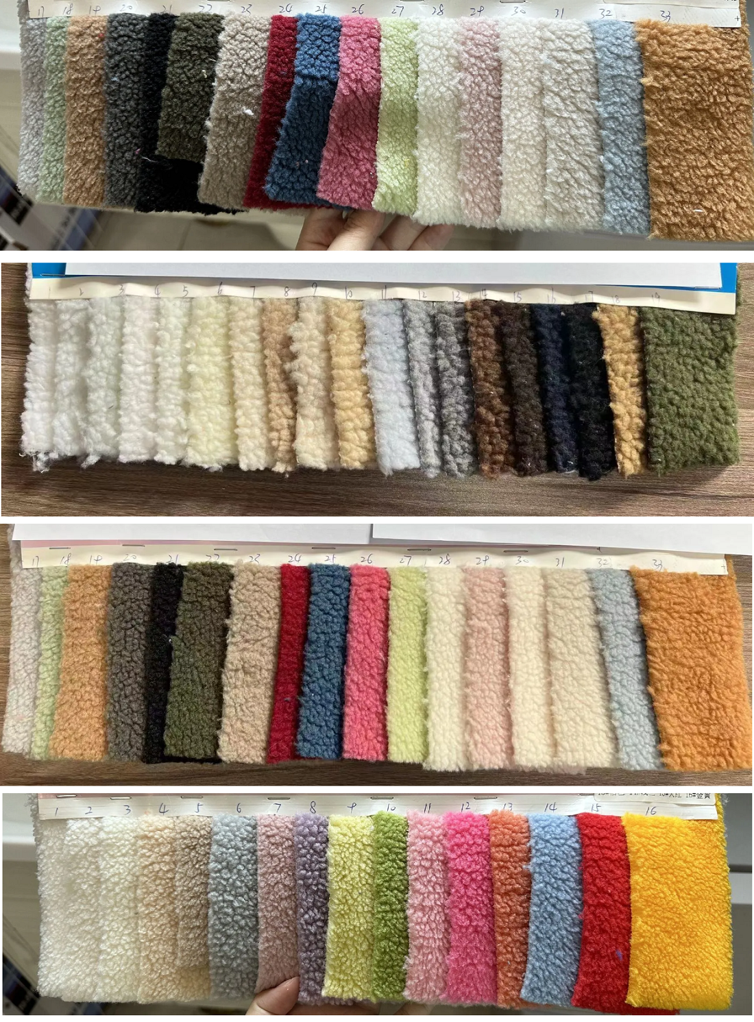 Harnais pour chien personnalisé multicolore en laine polaire douce d'agneau, ensemble de harnais assortis 20