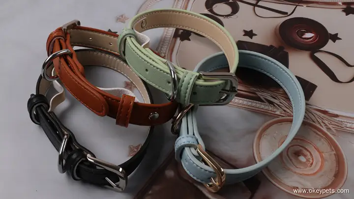 Collar De Cuero Personalizado Para Perros Grand, Collar De Identificación De Cuero Genuino, Nombre Grabado Gratis Para Perros Pequeños, Medianos Y Grand, Diseño De Metal - AliExprs 15