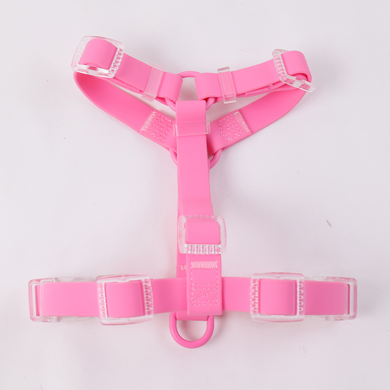 Harnais anti-traction pour chien ajustable et personnalisable en PVC imperméable. 21