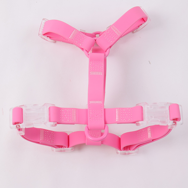 Harnais anti-traction pour chien ajustable et personnalisable en PVC imperméable. 18