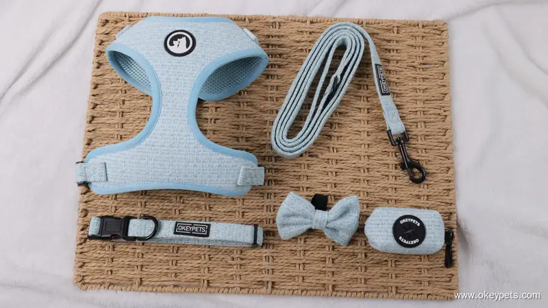 Állítható Tweed Öltöny Stílusú Személyre Szabott Kutyahám Szett Kistestű Kutyáknak 1