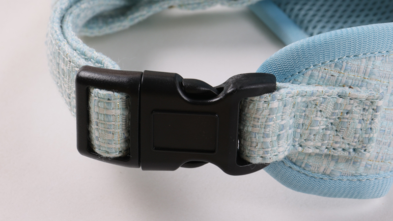 Adjustable Tweed Suit Style Personalized Dog Harness Set for Small Dogs 13