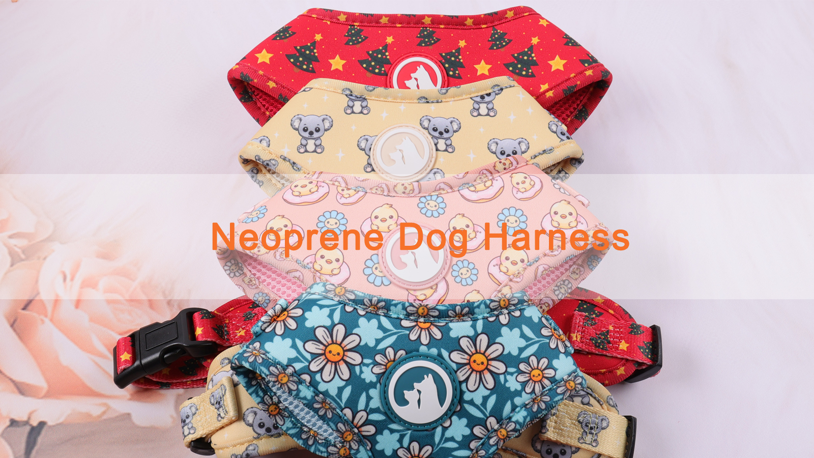Harnais pour chien en néoprène polyester sublimé, vente en gros 7