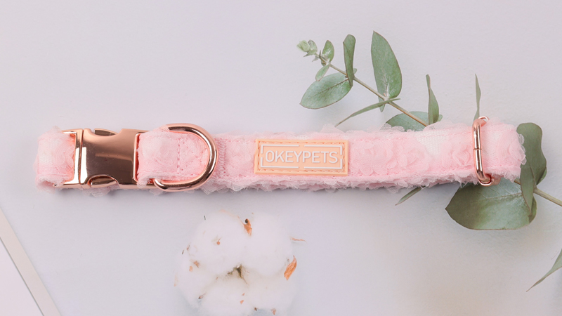 Harnais pour chien Okeypets avec nœud papillon et laisse en crochet fleuri, ensemble de harnais personnalisé. 19