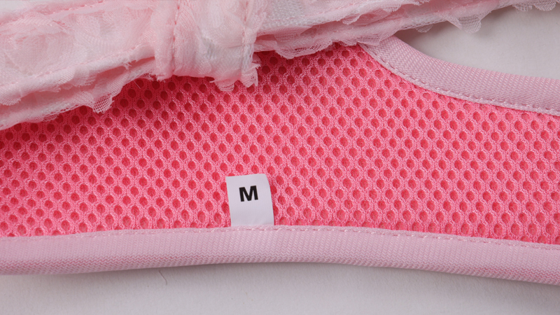 Harnais pour chien Okeypets avec nœud papillon et laisse en crochet fleuri, ensemble de harnais personnalisé. 11