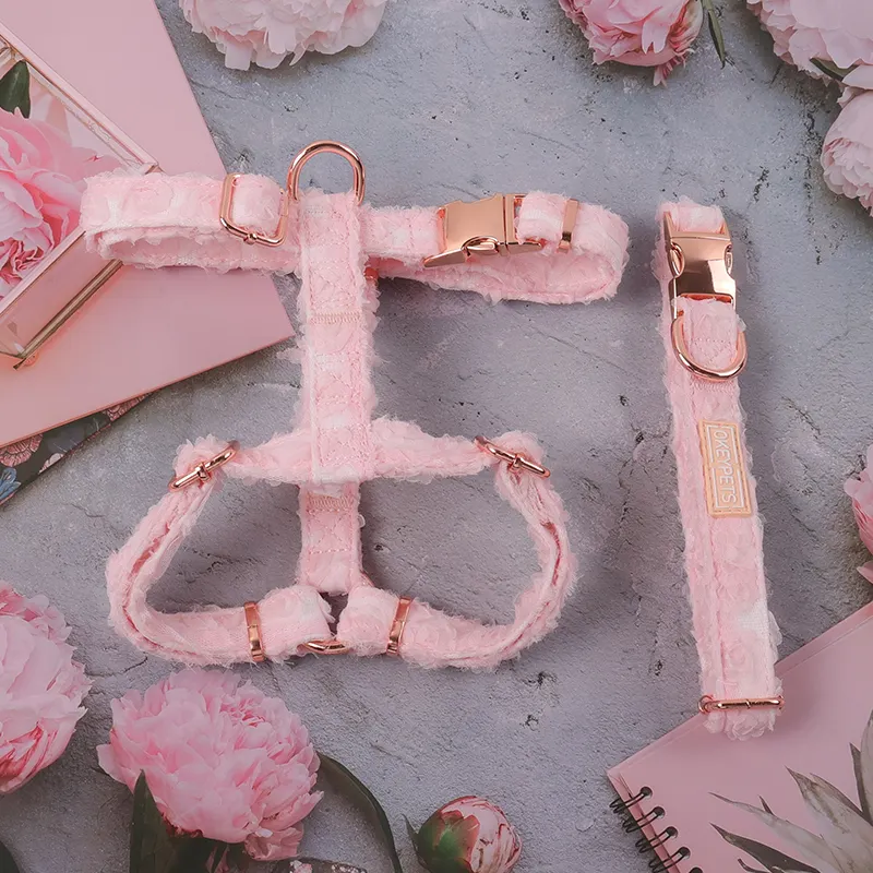 3D Flower Crochet Dog Harness - Comfortable, Durable, and Stylish 5