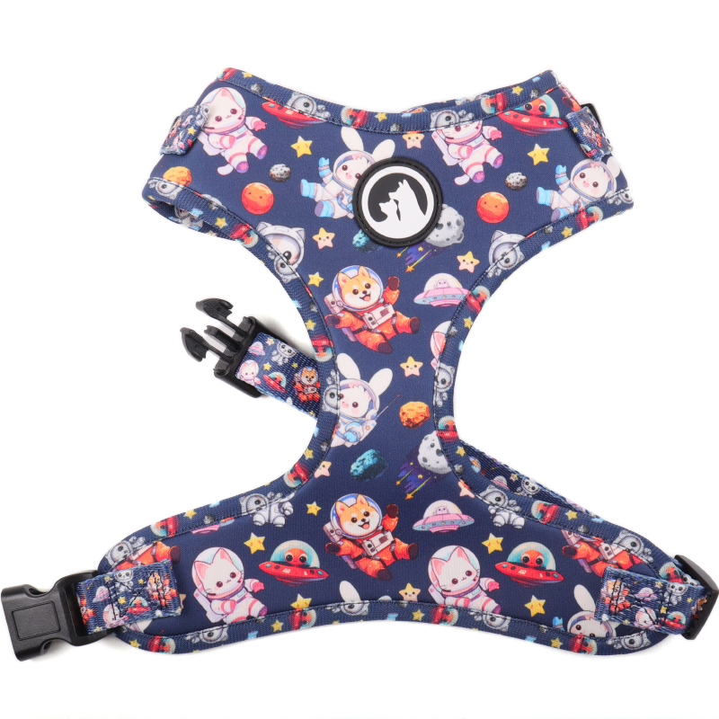 Harnais pour chien en néoprène personnalisé, sac à dos à imprimé animal, harnais réglable pour chien. 18