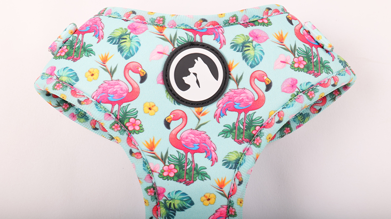 Harnais pour chien en néoprène personnalisé, sac à dos à imprimé animal, harnais réglable pour chien. 9