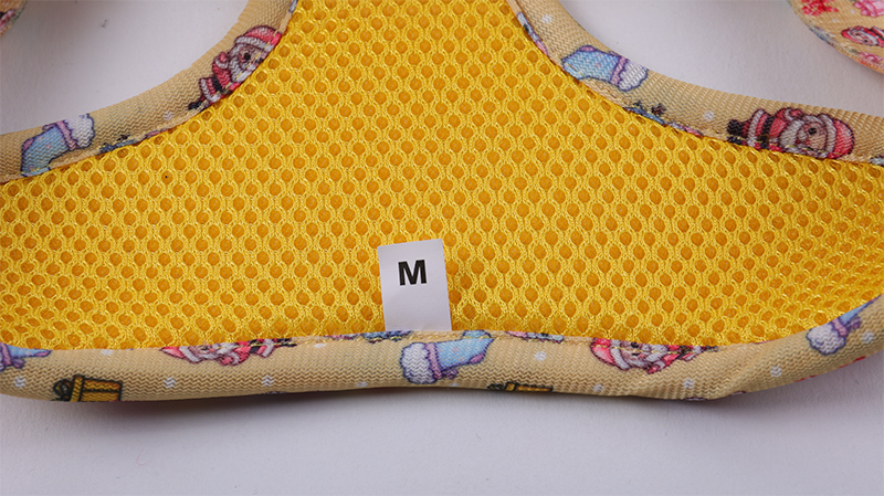 Ensemble harnais pour chien personnalisé avec motif mignon, collier et laisse pour animal de compagnie 13