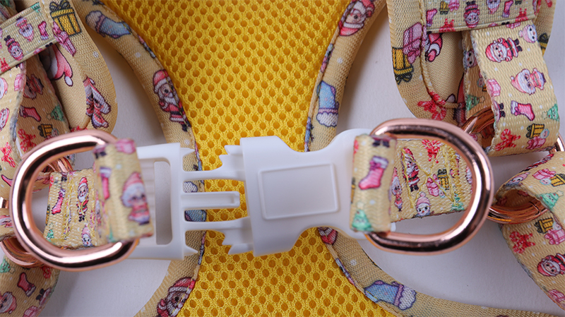 Ensemble harnais pour chien personnalisé avec motif mignon, collier et laisse pour animal de compagnie 15