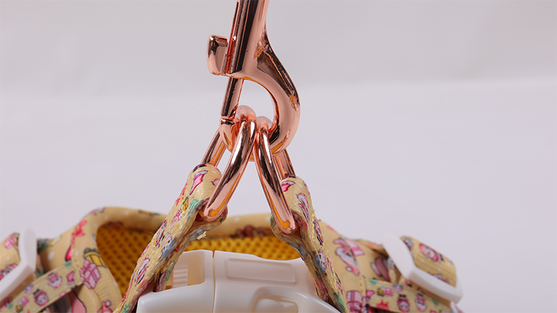 Ensemble harnais pour chien personnalisé avec motif mignon, collier et laisse pour animal de compagnie 17