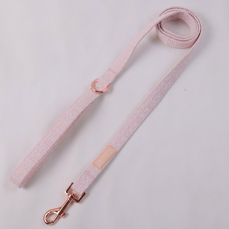 Collier et laisse pour chien en tweed résistant, ajustables et personnalisables, avec boucle en métal. 22