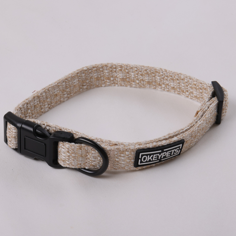 Collier et laisse pour chien en tweed résistant, ajustables et personnalisables, avec boucle en métal. 20