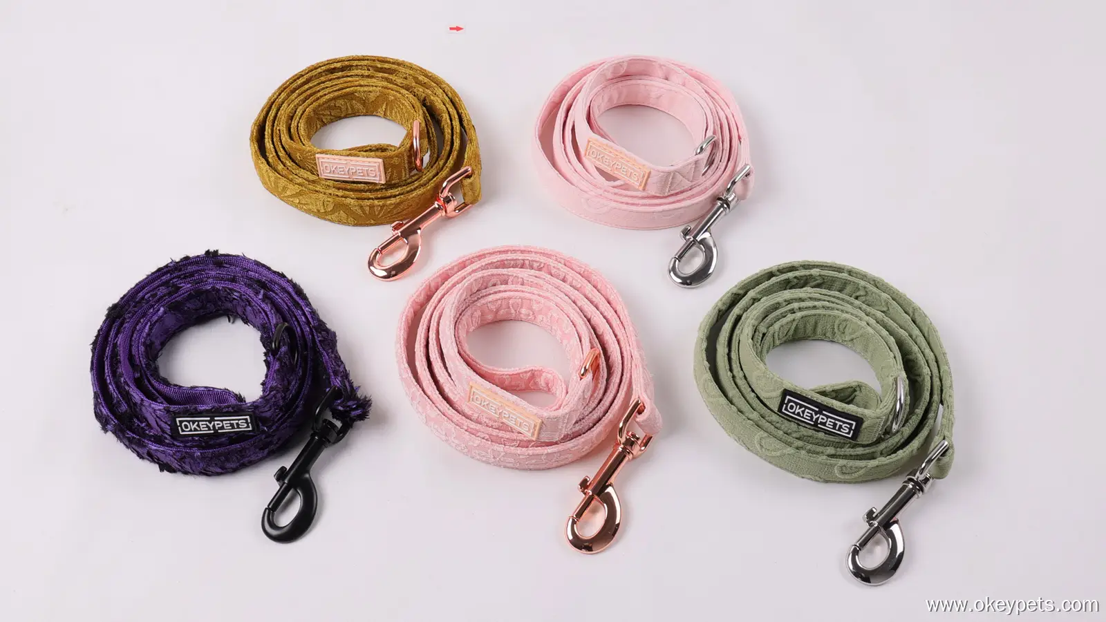 OKEYPETS Haftowana smycz dla psa, 50 szt., minimalna ilość zamówienia: Smycz antygryzowa na zamówienie 1