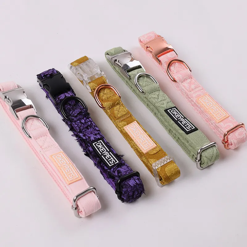 調節可能な環境に優しい刺繍入り犬用首輪 3