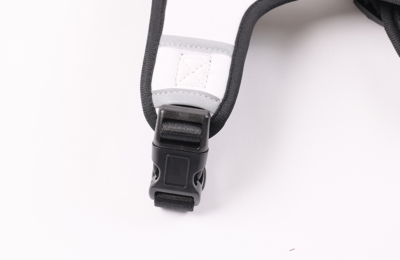 Harnais pour chien uni avec collier réfléchissant en néoprène rembourré et doux 12