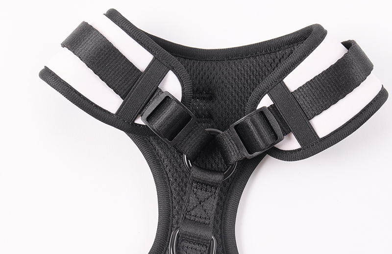 Harnais pour chien uni avec collier réfléchissant en néoprène rembourré et doux 13