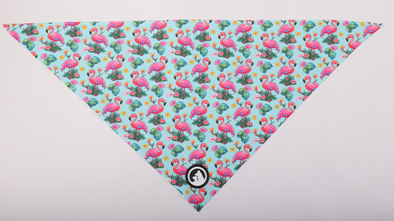 Bandana pour chien en polyester personnalisé, impression recto, écharpe pour animaux de compagnie 10
