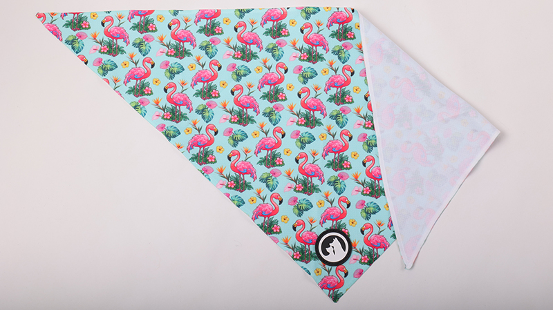 Bandana pour chien en polyester personnalisé, impression recto, écharpe pour animaux de compagnie 9