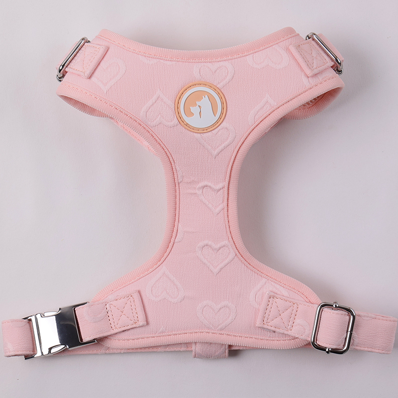 Embroidery Dog Harness Set Manufacturer Custom Soft Padded Polyester Neoprene Dog Harness Set ﻿ 14