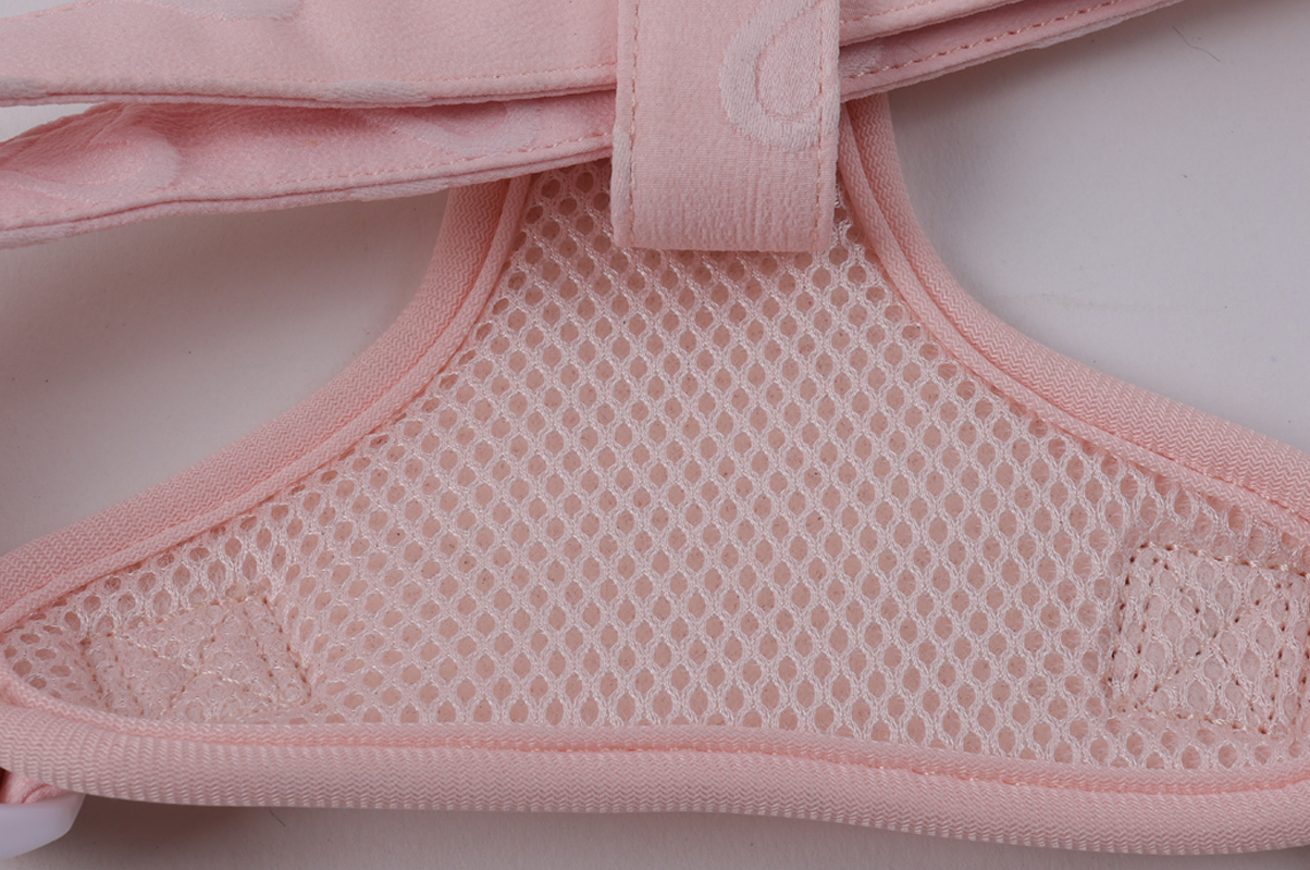 Broderad hundsele fabrik anpassad blomdesign justerbar husdjurssele 9