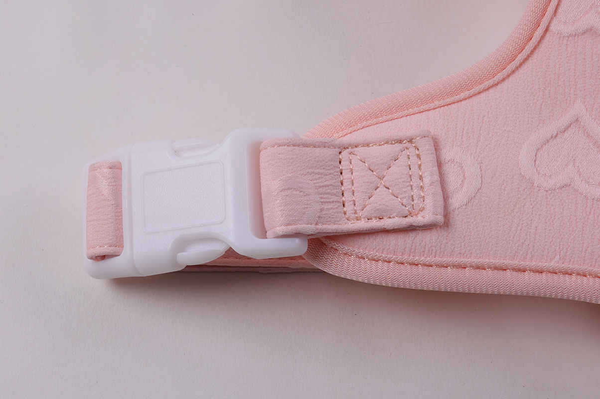 Broderad hundsele fabrik anpassad blomdesign justerbar husdjurssele 11