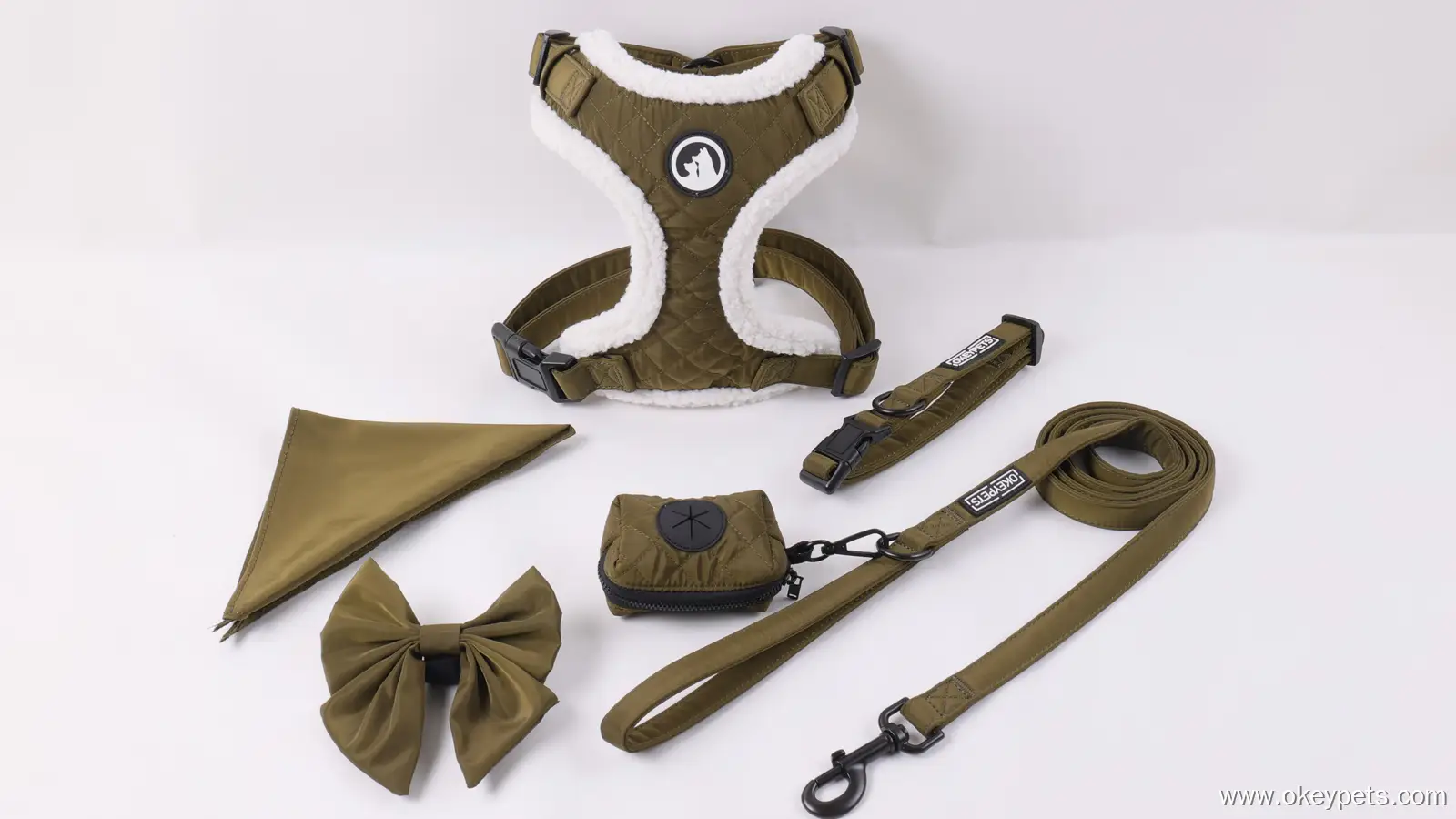 Kutyahám szett szállító egyedi hadsereg zöld kutyahám szett kisállat kiegészítők 1