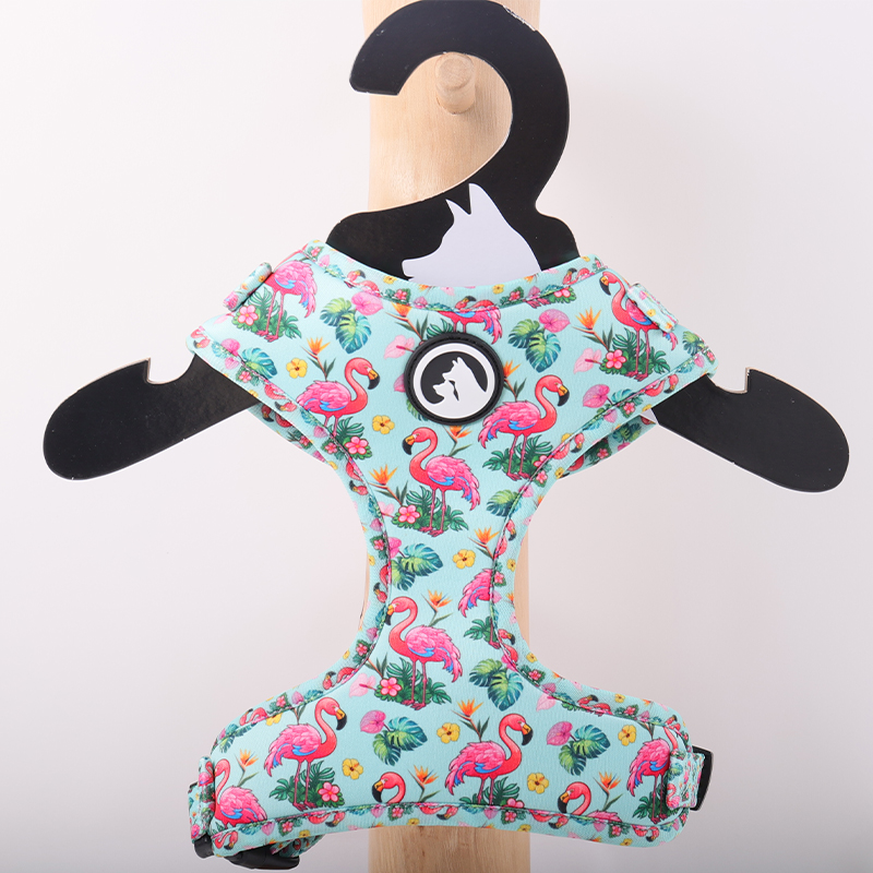 OKEYPETS Ensemble harnais, collier, laisse et nœud papillon anti-traction à carreaux pour chien, fabriqué sur mesure en usine 7