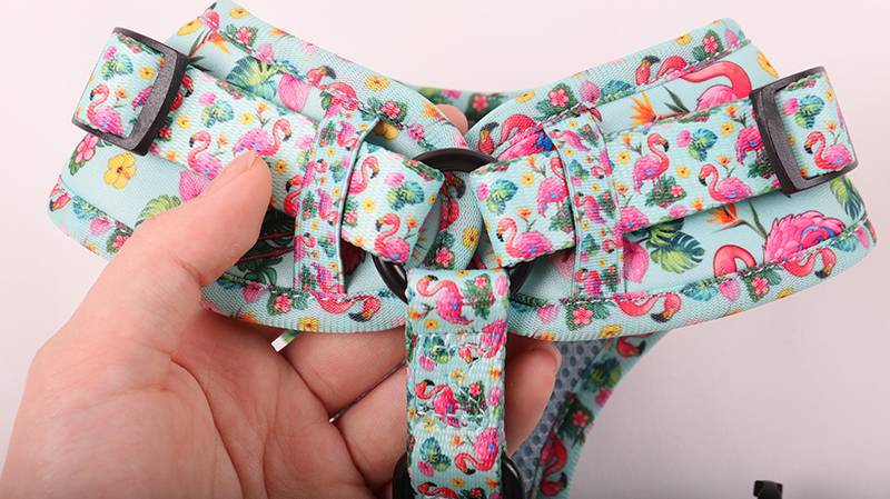 OKEYPETS Ensemble harnais, collier, laisse et nœud papillon anti-traction à carreaux pour chien, fabriqué sur mesure en usine 9