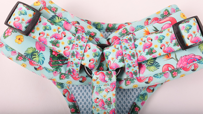 OKEYPETS カスタムポリエステル犬用ハーネスセット 独自のパターンロゴをデザイン 9