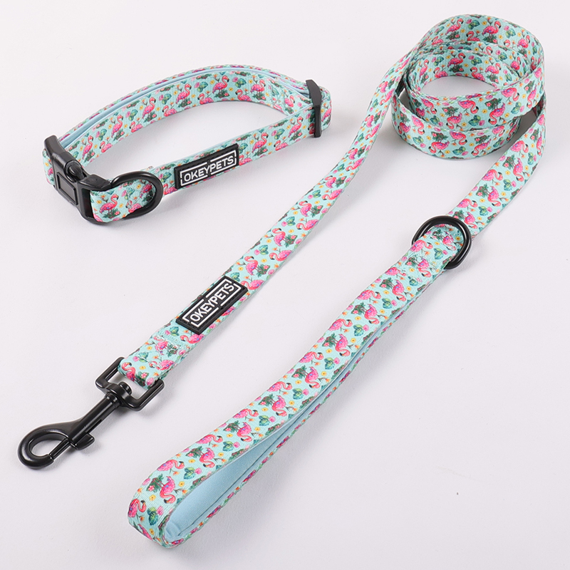 OKEYPETS カスタムポリエステル犬用ハーネスセット 独自のパターンロゴをデザイン 12