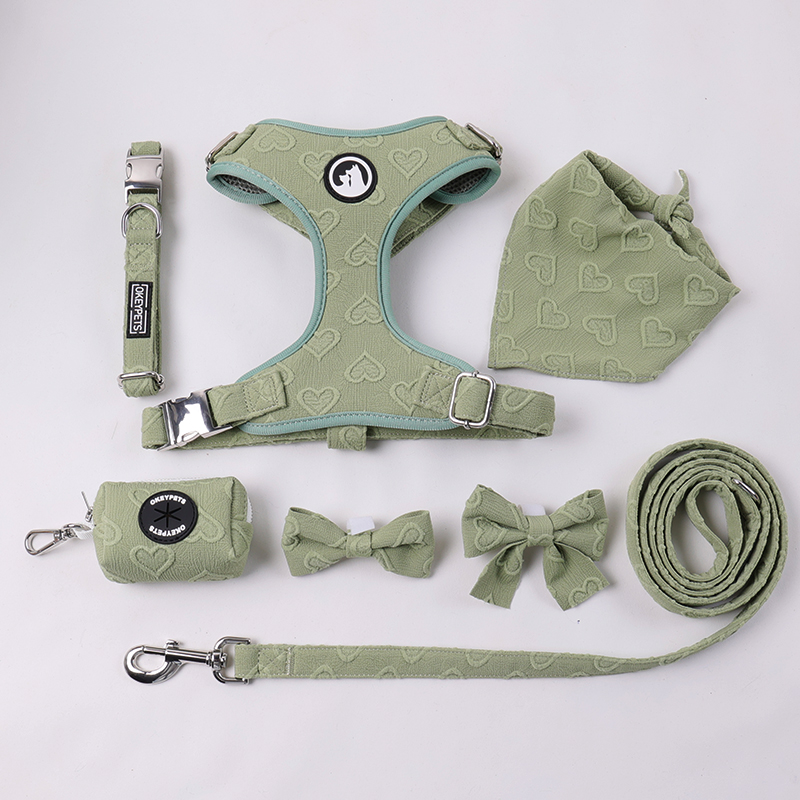 OKEYPETS カスタムポリエステル犬用ハーネスセット 独自のパターンロゴをデザイン 18