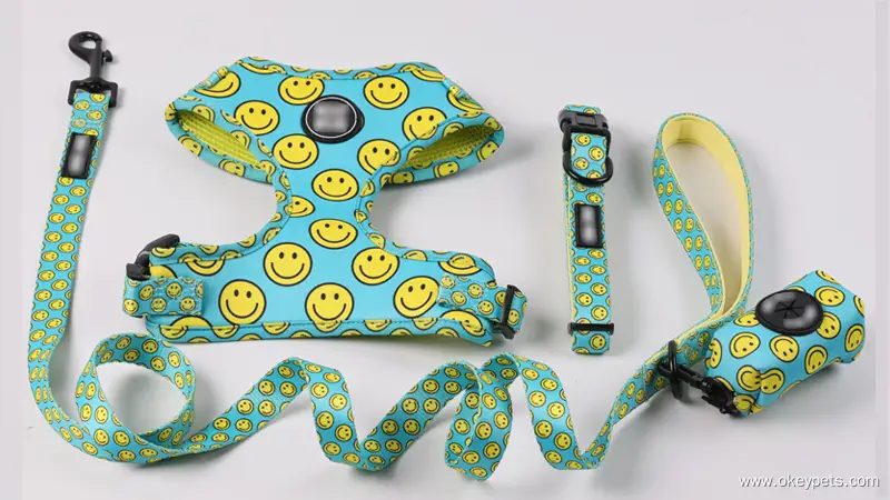 OKEYPETS Neopren-Hundegeschirr-Halsband-Leinen-Set Hersteller 1