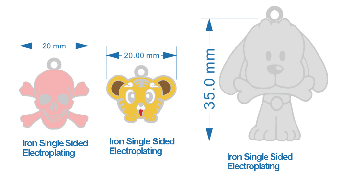 Médaille d'identification personnalisée pour chien, double face, en acier inoxydable gravée en profondeur 9