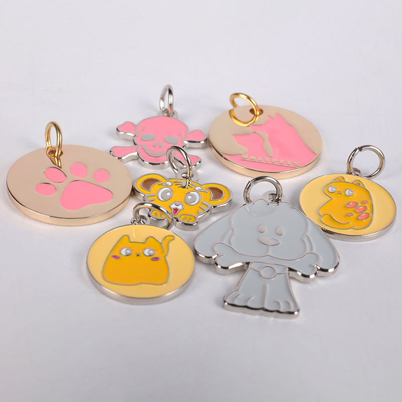 Médaille d'identification personnalisée pour chien, double face, en acier inoxydable gravée en profondeur 10