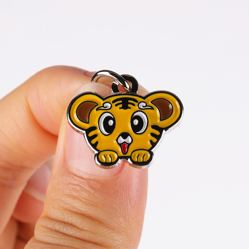 Médaille d'identification personnalisée pour chien, double face, en acier inoxydable gravée en profondeur 15