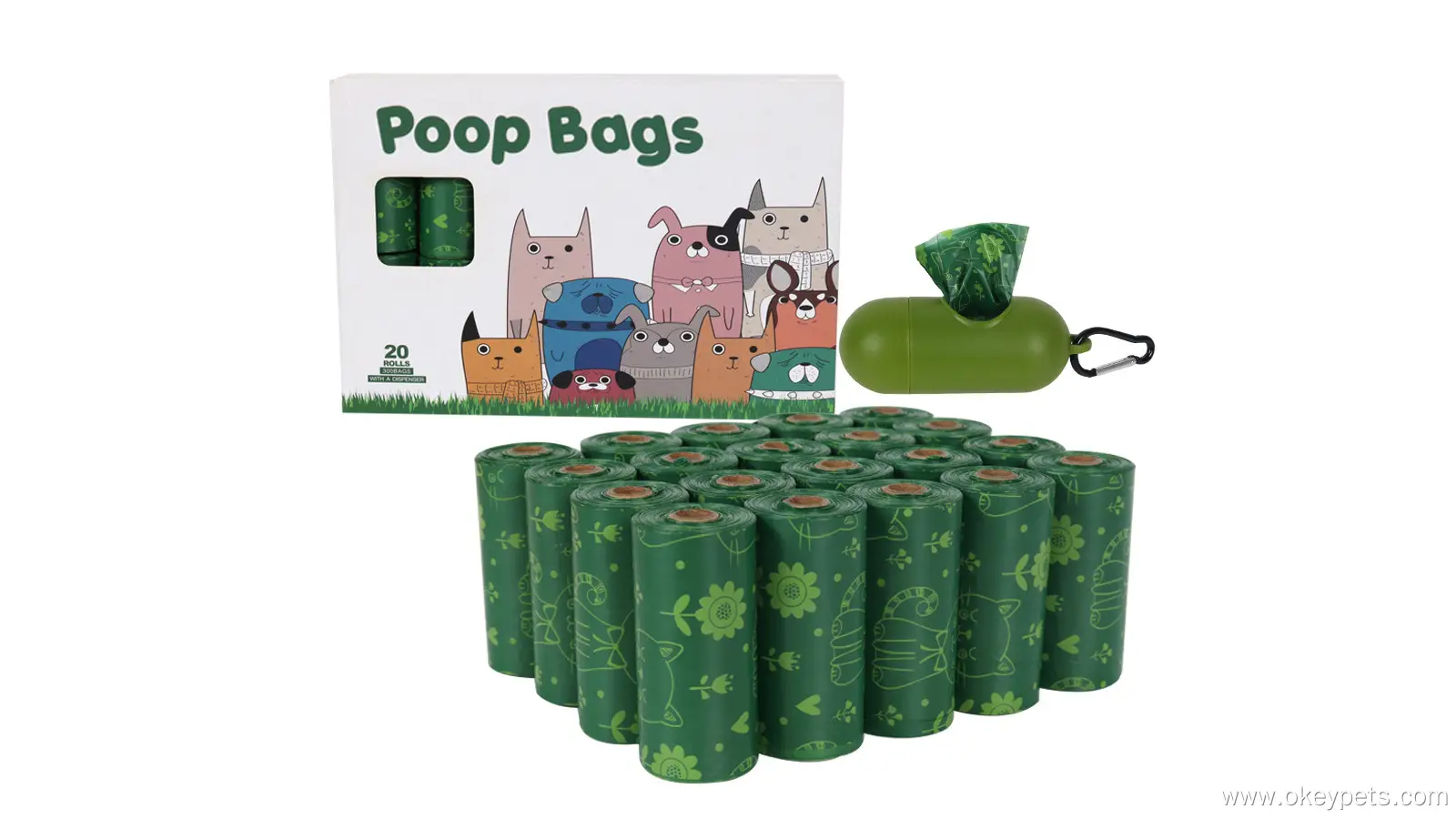 Sacs à déjections animales biodégradables, compostables et écologiques, en gros d'usine 1