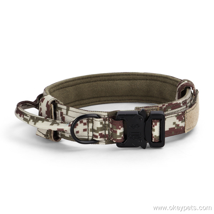 Collier tactique d'entraînement en nylon robuste, de type militaire, pour grands chiens (vente en gros). 10